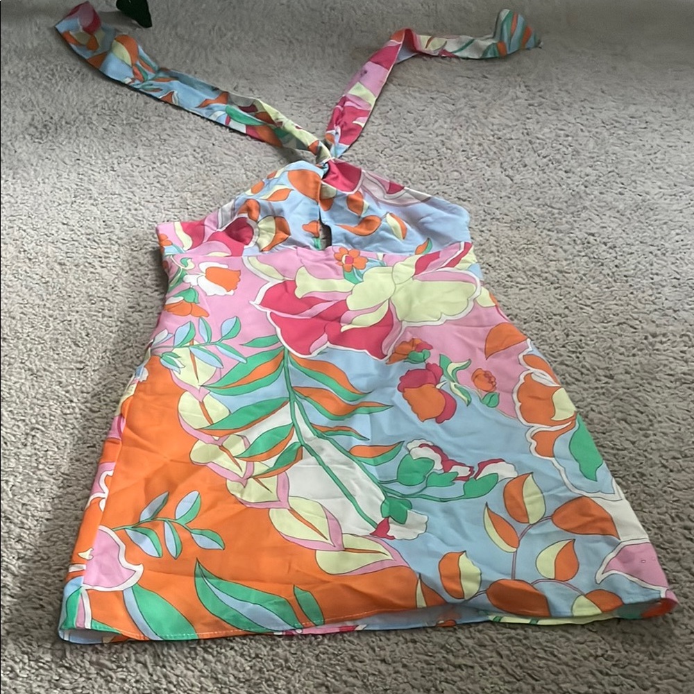 Zara Multicolor Abstract Dress